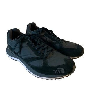 North Face Men's 8.5 Black Sneakers Nylon Flashdry Athletic Running Shoes
